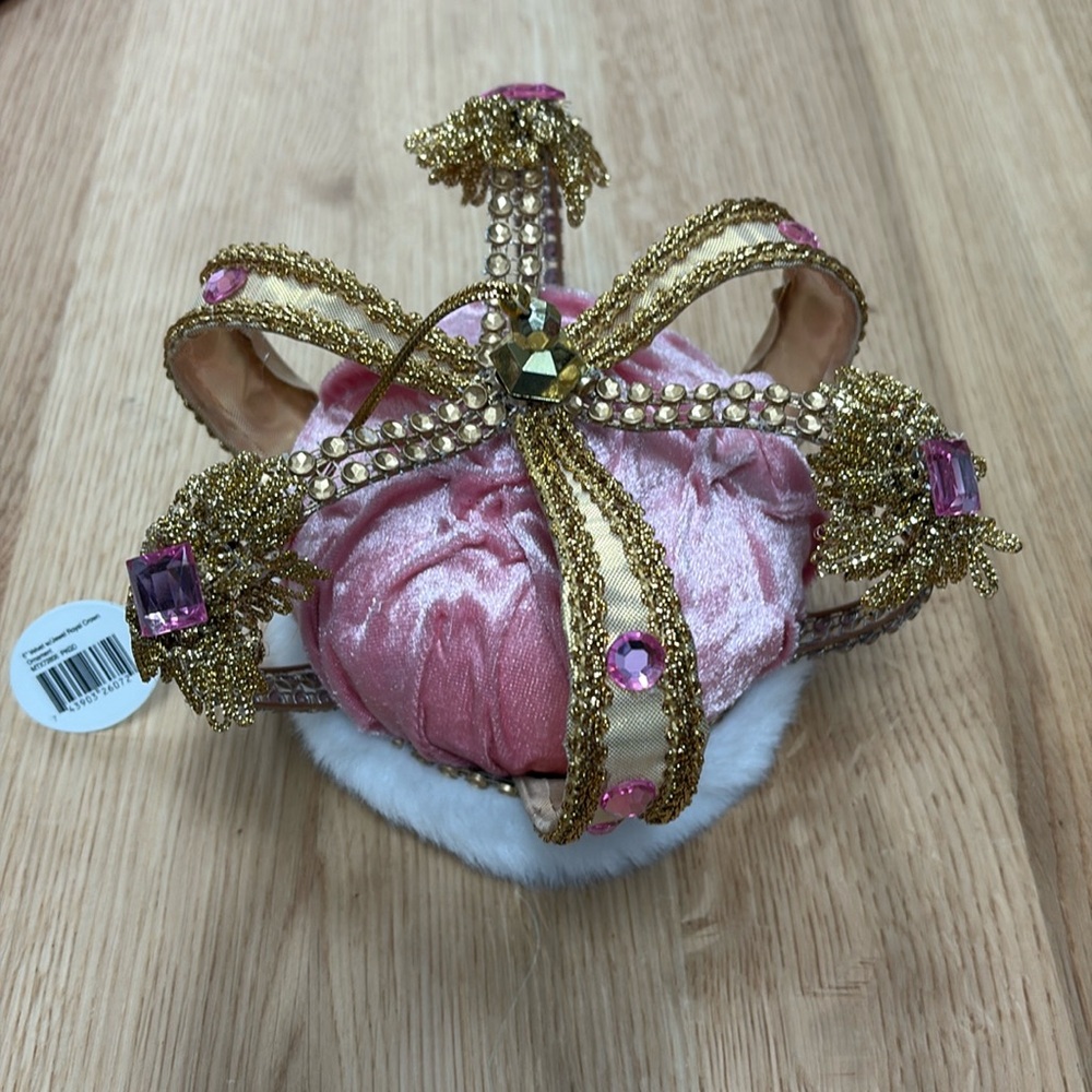 Pink crown ornament
